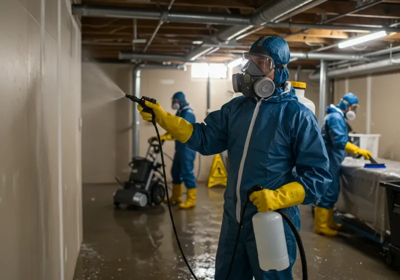 Basement Sanitization and Antimicrobial Treatment process in Fremont, NC